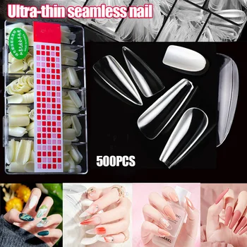 

Nail Tips French Style Full Cover Manicure Art Patch DIY Decoration for Women NIN668