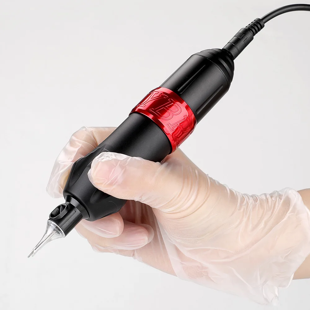 Профессиональный моторно-вращательный для татуировок тату-машина ручка для нанесения тату DC соединитель машина Перманентный макияж ручка