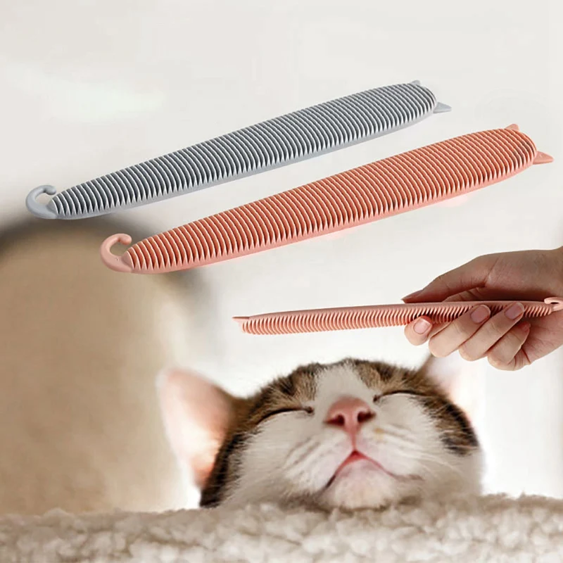 1PC Cat Comb ABS Simulated Cat Tongue Brush Interactive Teaser Cat Toy Removing Loose Undercoat Cats Grooming Tool 1PC Cat Comb ABS Simulated Cat Tongue Brush Interactive Teaser Cat Toy Removing Loose Undercoat Cats Grooming Tool