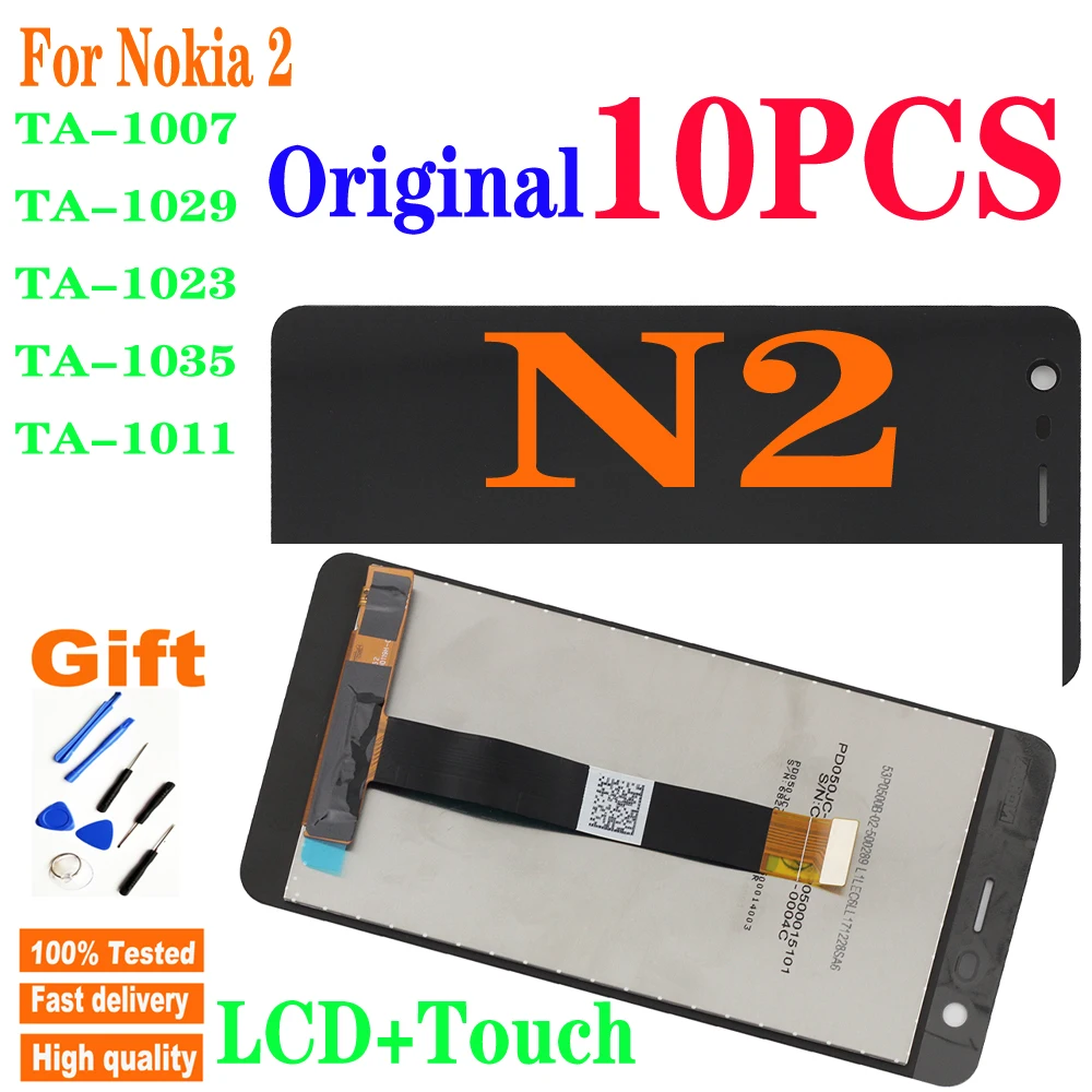 ЖК-дисплей для Nokia 2 N2 TA-1007 TA-1029 TA-1023 TA-1035 TA-1011 10 шт. | Мобильные телефоны и аксессуары