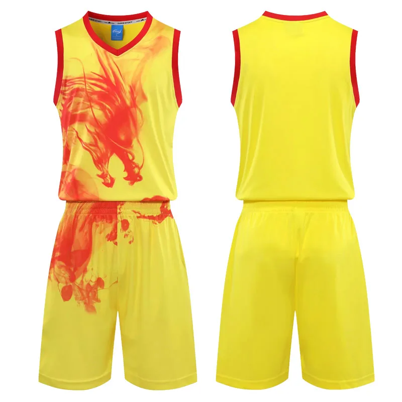 DRAGÓN DE China-camisetas de baloncesto baratas para hombre y mujer, uniformes deportivos personalizados, trajes transpirables de secado rápido, conjuntos en blanco