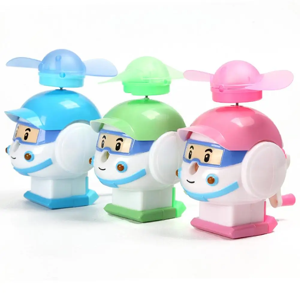 

Cute Plastic Kids Hand Held Manual Pencil Sharpener Small Fan Sharpener School Stationery For Children