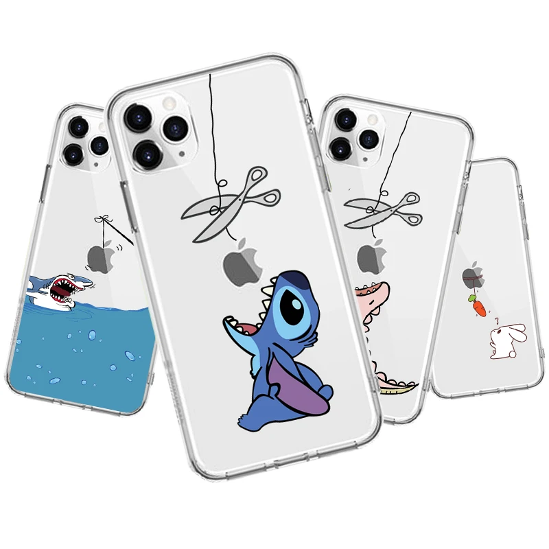 

Funy Design For iPhone 11 Pro Max Phone Case For iPhone XS XR XS Max 5S SE 6 6S 7 8 Plus Case Cover Ocean Shark