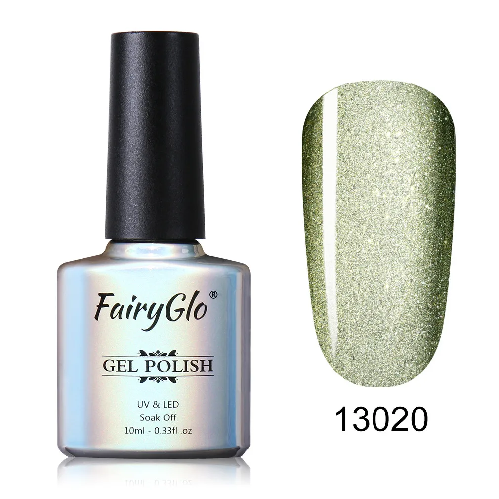 13020 FairyGlo 10ml 5D Wide Line Cat Eye UV Gel Polish Chameleon Cat's Eyes Nail Gel Polish Magentic Nail Gel Varnish Enamel Lacquer - Цвет: 13020