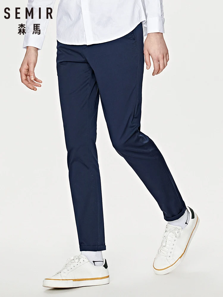 SEMIR Casual trousers men 2020 spring new small feet trousers business fashion teen micro-elastic pants trend SEMIR Casual trousers men 2020 spring new small feet trousers business fashion teen micro-elastic pants trend