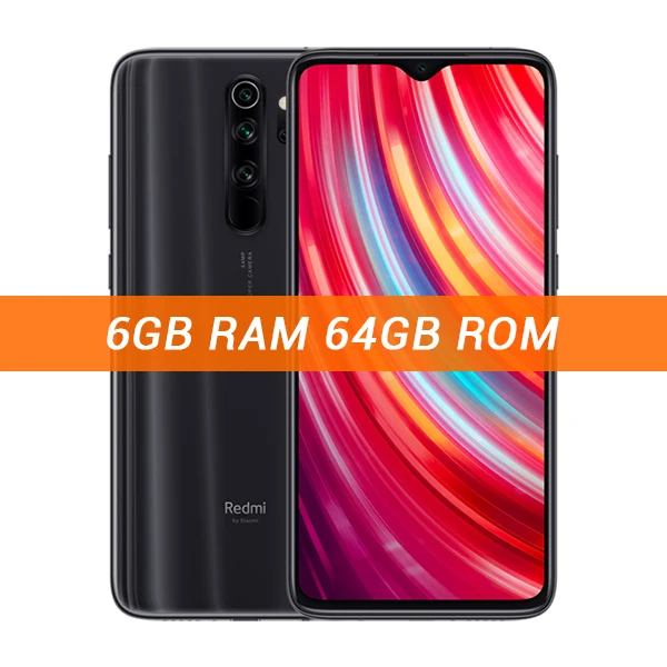 6GB 64GB Grey Xiaomi Redmi Note 8 Pro с глобальной прошивкой, 6 ГБ, 128 Гб/64 ГБ, смартфон, 64 мп, четырехъядерный процессор Helio G90T, четыре ядра, экран 6,53 дюйма, 4500 мАч, NFC - Цвет: 6GB 64GB Grey