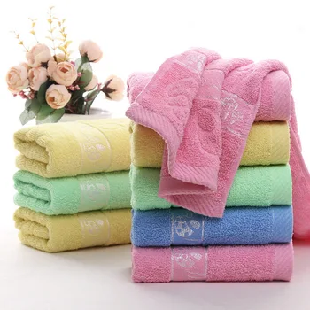

1pc Soft Jacquard Bathroom Face Towel Head Towel Absorbent Solid Bath Towel Cotton Adults Face Hand Towels 33*74cm
