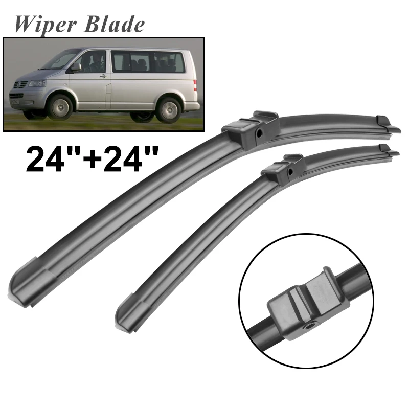 

Okowiper RHD & LHD Front Wiper Blades For Volkswagen Caravelle T5 2003 - 2006 Windshield Windscreen Front Window 24"+24"