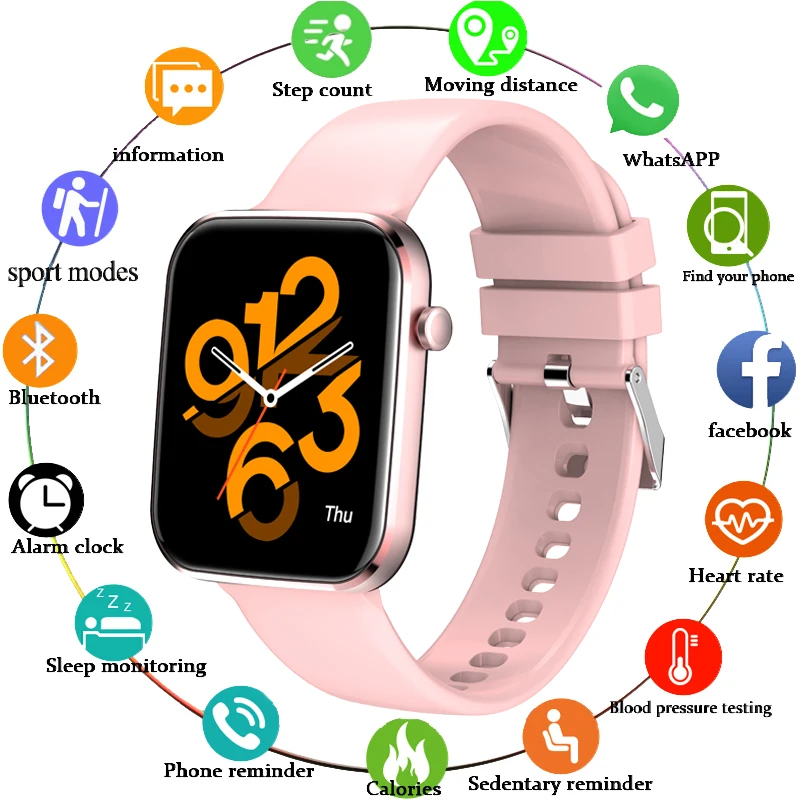 LIGE 2021 New Women Smart Watch Men Real-time Activity Tracker Heart Rate Monitor Sports Ladies Smart Watch Men For Android IOS
