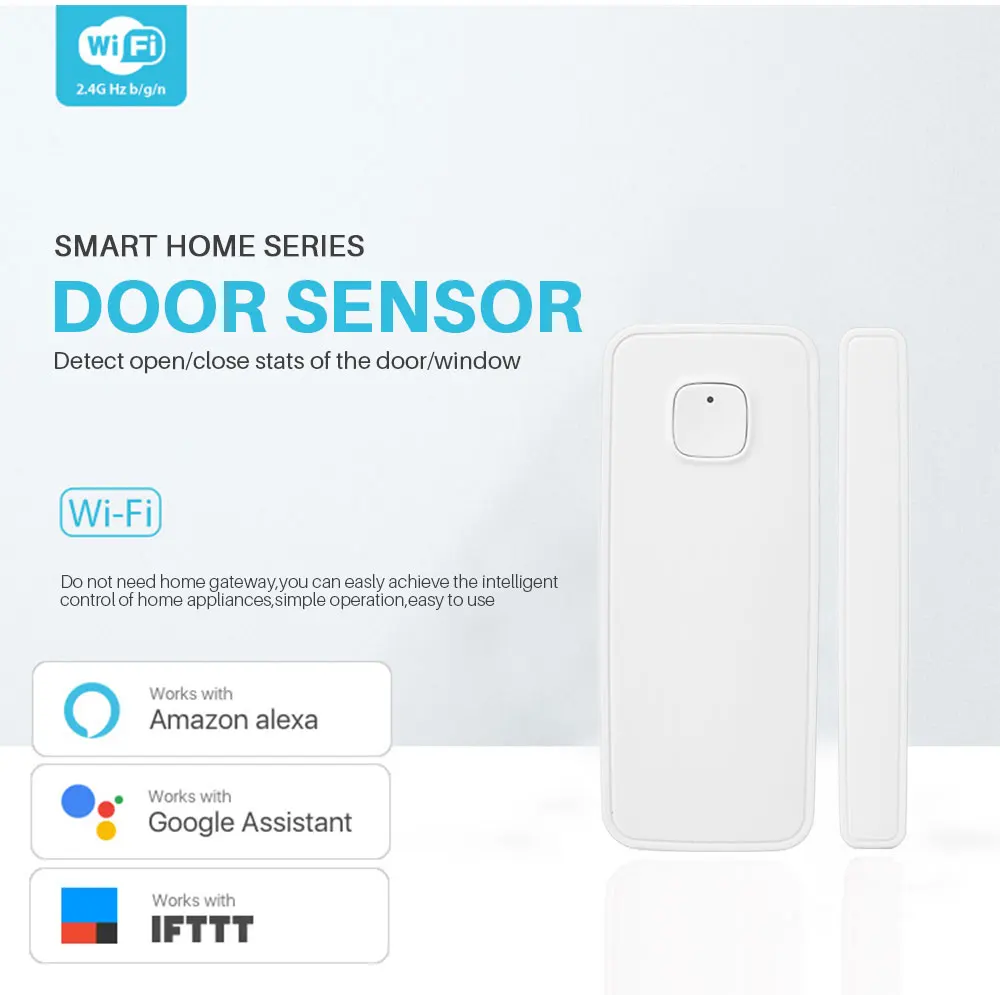 Умный Wi-Fi дверной сигнализатор, датчик окна, умный дом, безопасность, PK Xiaomi, датчик двери, Tuya приложение, управление, работа с Alexa Google Home iftt