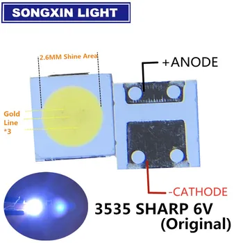 

For SHARP LED LCD Backlight TV Application LED LED Backlight 1W 6V 3535 3537 Cool white LED LCD TV Backlight GM5F20BH20A