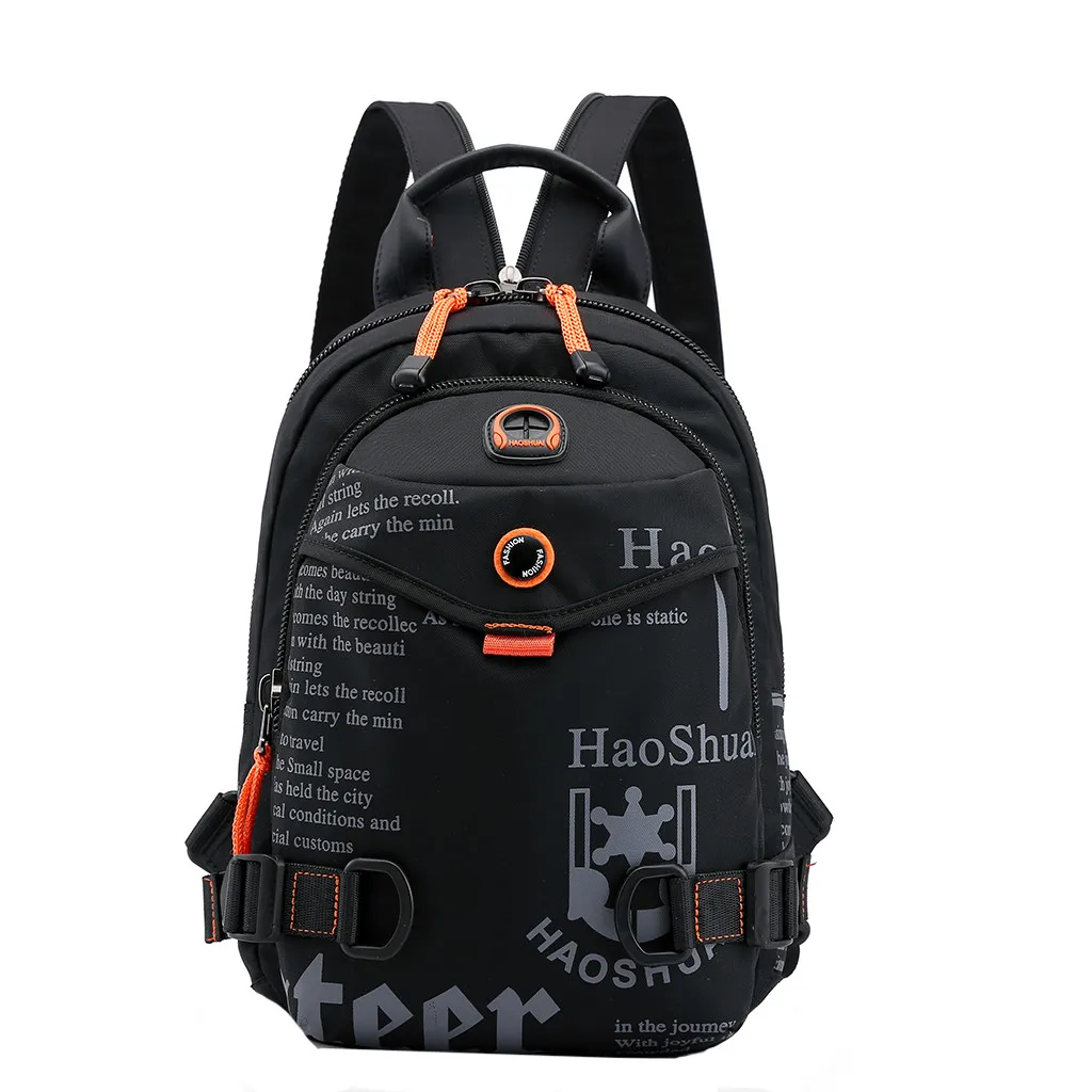 

School Bags Large Capacity Backpack for Men Outdoor Chest Bag Multi-Function Fashion Backpack Waterproof Shoulder Bag #DX