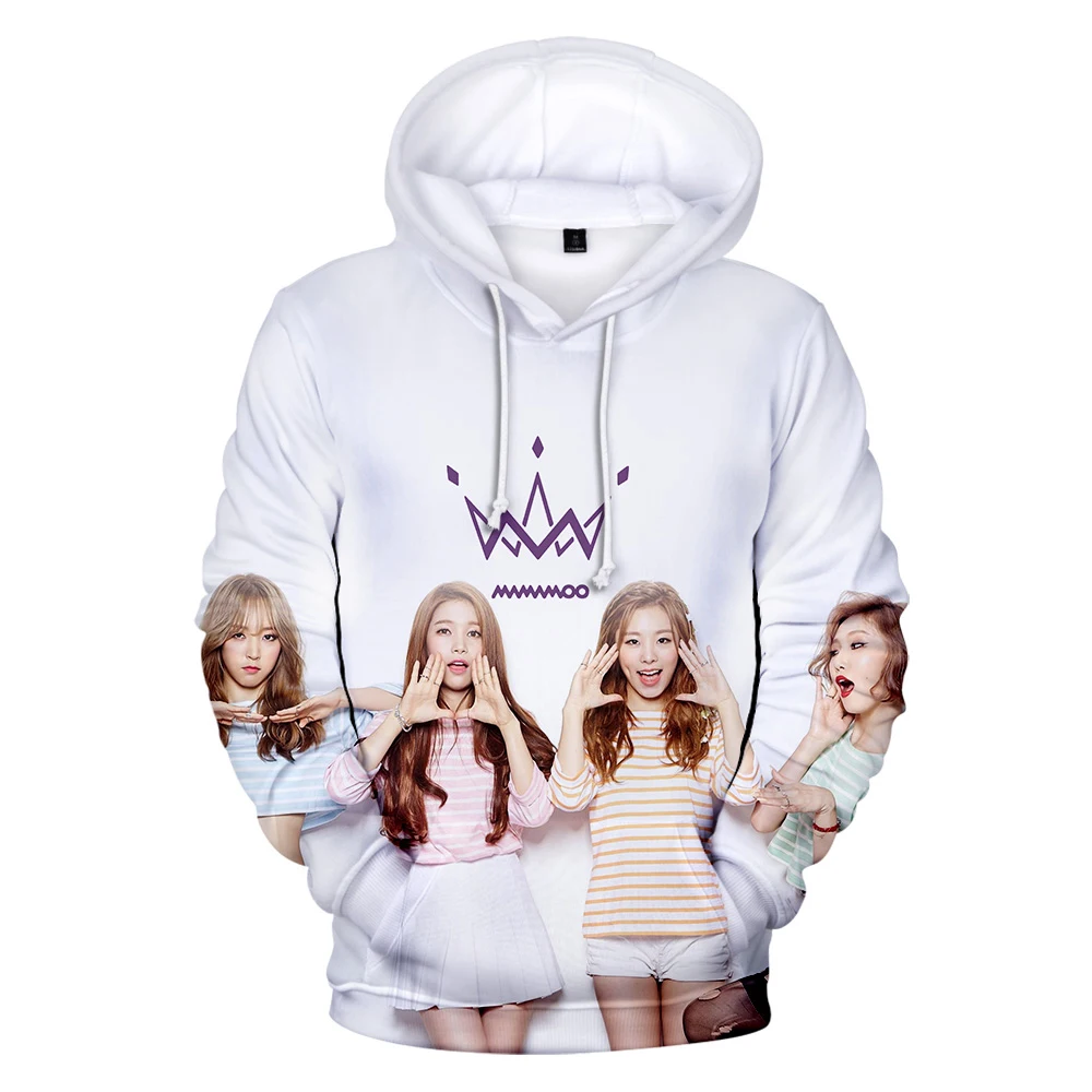 Худи MAMAMOO 3D для мужчин и женщин модная Толстовка с длинным рукавом свитшоты