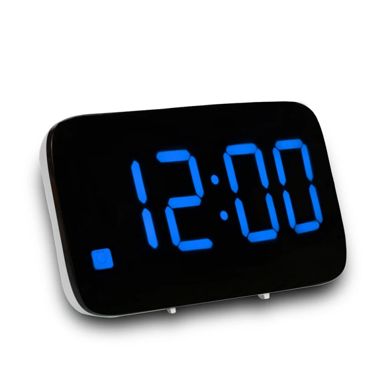 

LED Alarm Clock Digital LED Display Voice Control Electric Snooze Night Backlight Desktop Table Clocks Watch USB Charging Cable
