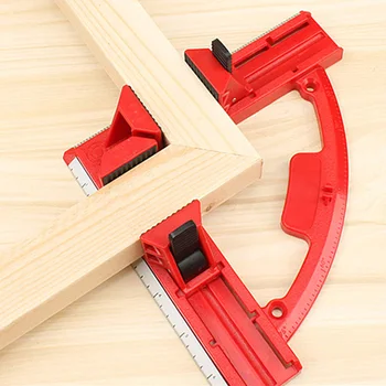 

Drawer Portable 90 Degree Fixture Accessories Aluminum Alloy Adjustable Ruler DIY Woodworking Right Angle Clamp Corner Durable