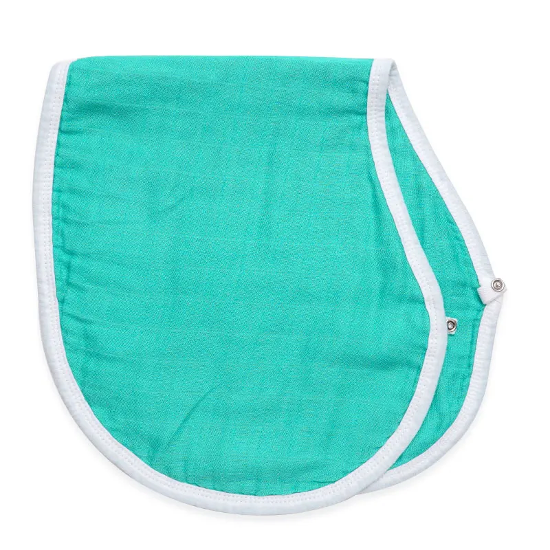 Новая однотонная детская отрыжка, водостойкие нагрудники для кормления, Слюнявчики для новорожденных, полотенце для слюнявчиков, Детские фартуки, бандана, Baberos Bebe - Цвет: green
