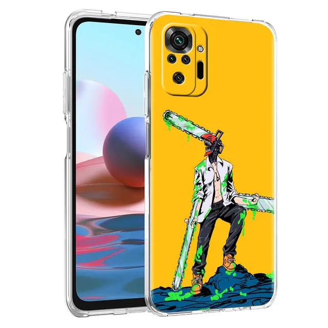 Chainsaw Man Anime Soft Clear Case For Xiaomi Redmi Note 10 9 Pro 9S 8 10S 7 8T 9C 7A 8A 9T K40 Silicone Phone Cover Fundas PTTM-CLS04