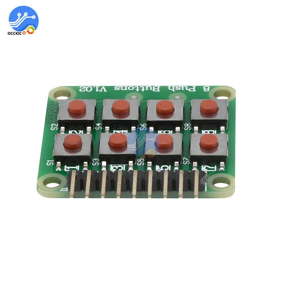 Тактильный переключатель для Arduino 1 шт. матрица 8 кнопок модуль платы клавиатуры