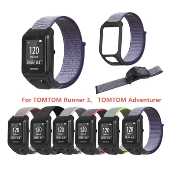 

Watch Strap For Tomtom Runner 3 Tomtom Adventurer Watchband For Tomtom Runner 3 Loop Nylon Canvas Smart Watch Replacement Wristb