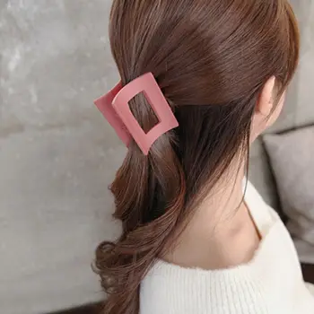

Fashion Simple Women Small Crab Hair Claw Clip Girls Color Rectangle Acrylic Hairpin Claws Hair Clip Clamp Girls Accessories