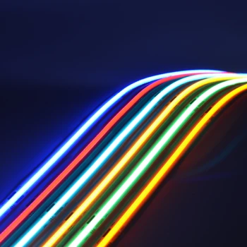 

COB LED Strip Light DC 12V 24V 10mm 384 SMD High Density Flex LED Tape Light Dimmable FOB Linear Ribbon Stripe 3000K 4000K 6000K