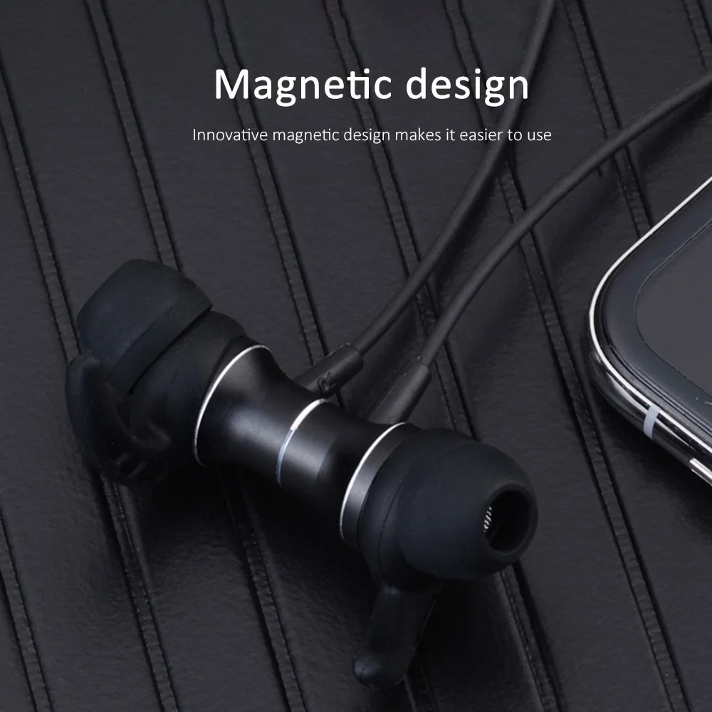 Magnetic TF Card Wireless Bluetooth Earphone Headphone Sport Running Headset With Mic Earbuds For All Smart Phone fone de ouvido