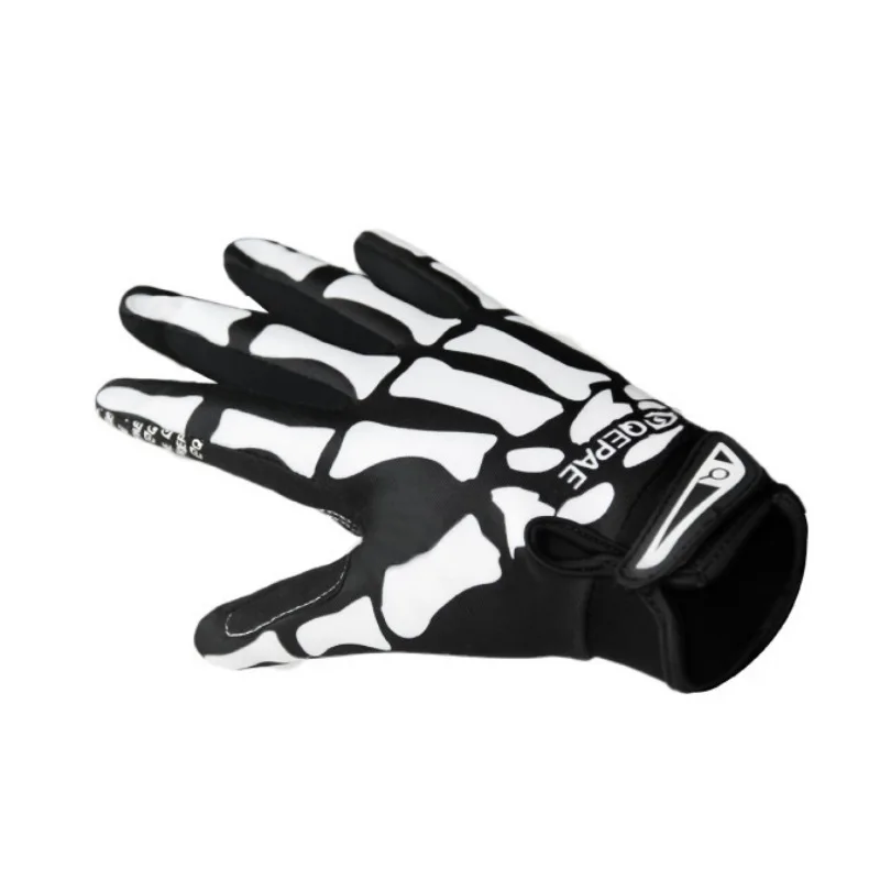 Skull Full Finger Tactical Knuckle Gloves Bicycle Ghost Motorcycle Touch Cycling Men's Winter Road Fishing Fitness Warm Glove 4
