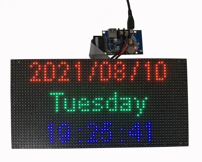 p2.5 p3 p4 p5 p10 led matriz sistema de controle billboard