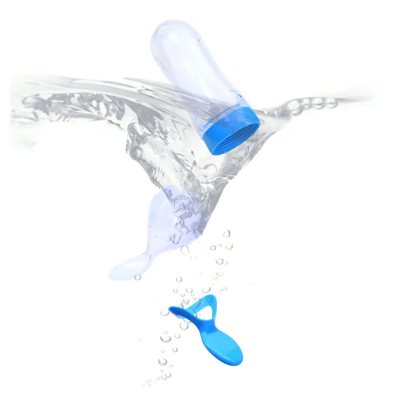 90ML Safe Newborn Baby Feeding Bottle Toddler Silicone Squeeze Feeding Spoon Milk Bottle Baby Training Feeder Food Supplement