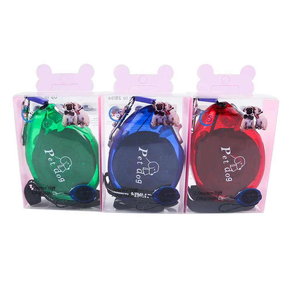 

Small And Medium-sized Dogs Pet Traction Rope Dog Lanyard Dog Chain Dog Neck Ring Automatic Stretching Dog Hand Holding Rope
