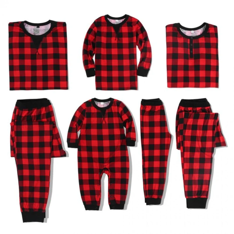 

Family Christmas Pajamas Set Warm Adult Kids Girls Boy Mommy Sleepwear Mother Daughter Clothes Matching Family Outfits