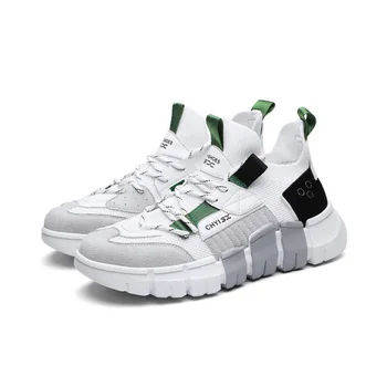 

New Designer Men Shoes Sneakers Street Handsome Breathable Mesh Patchwork Casual Sport Dad Shoes Platform Shoes