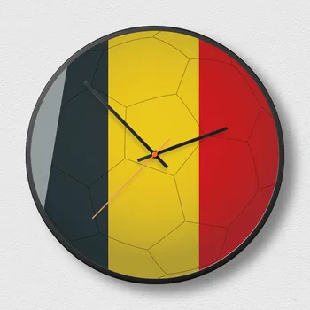 

Football commemorative Shi Ying wall clock decoration commemorative clock 12-inch digital wall clock, unique football lovers