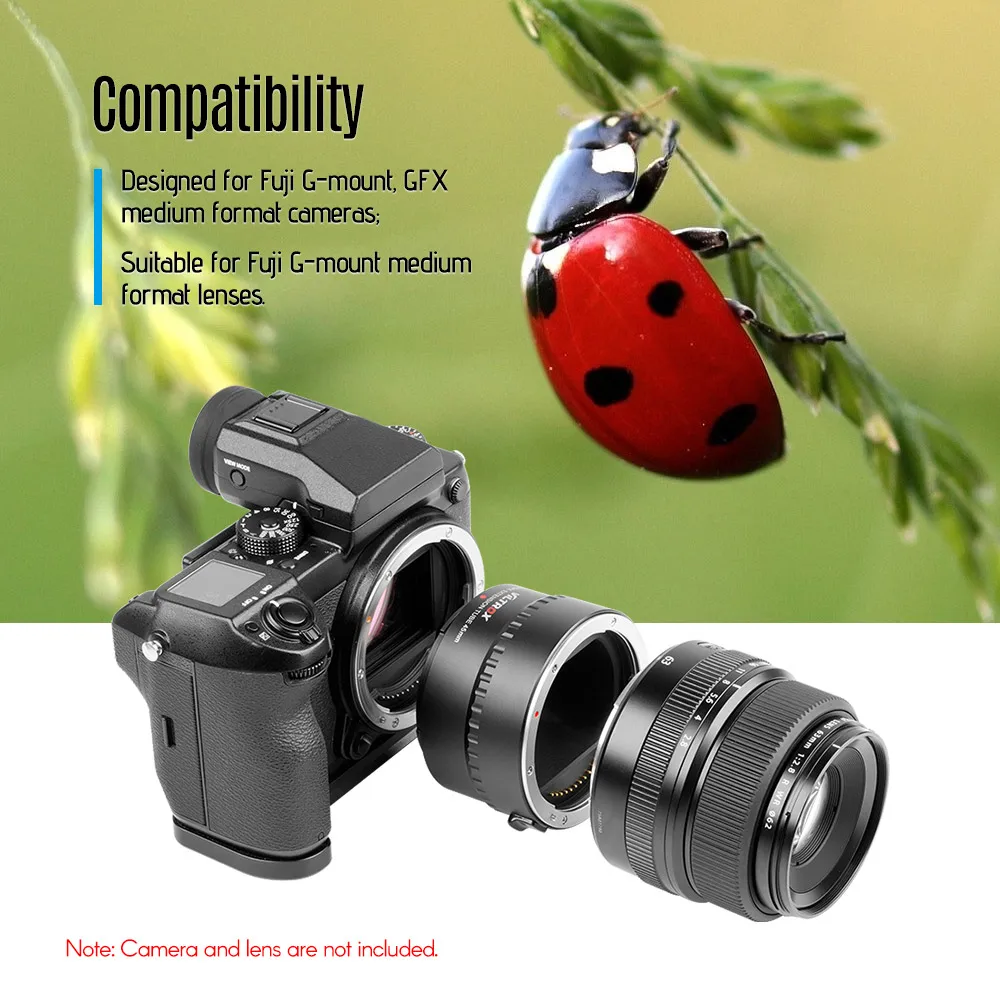 Viltrox DG-GFX удлинитель 45 мм объектив адаптер кольцо для Fujifilm GFX 50S 50R GFX100 объектив камеры Адаптер Автофокус