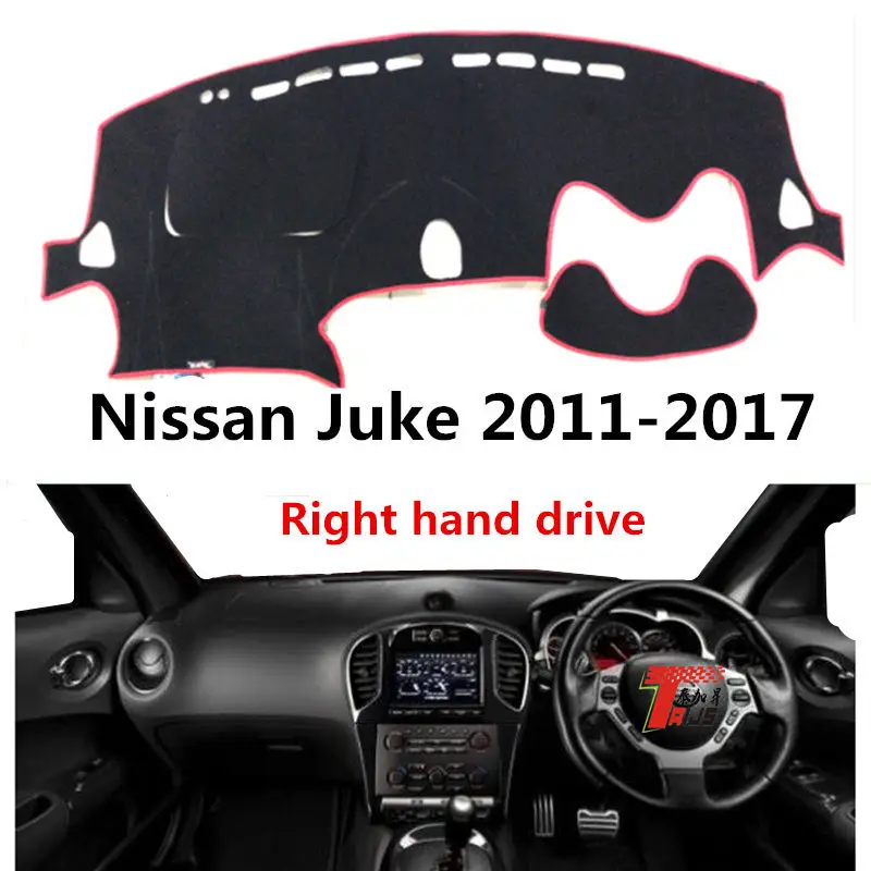 

Taijs right hand drive car dashboard cover for Nissan Juke 2011-2017 polyster fibre creative dashboard pad for JUKE 16-17