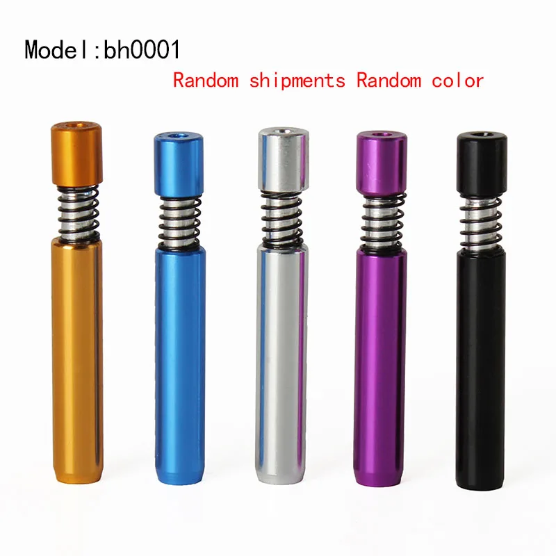 Random color MUXIANG 1 шт 6 мм Женский Алюминиевый металлический курительный мундштук с фильтром держатель для сигарет bh0001 - Цвет: Random color