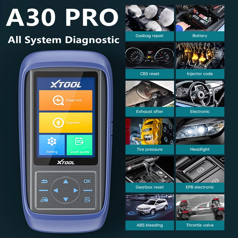 Xtool A30 Pro Touch Screen Obd2 Scanner Auto Diagnostic Tool Code