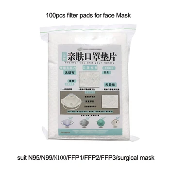 

100pcs/pack Disposable Replacement Filter Pad for Half Face Masks Non-woven Protective Pad for N95 KF94 FFP3 2 1 Respirator