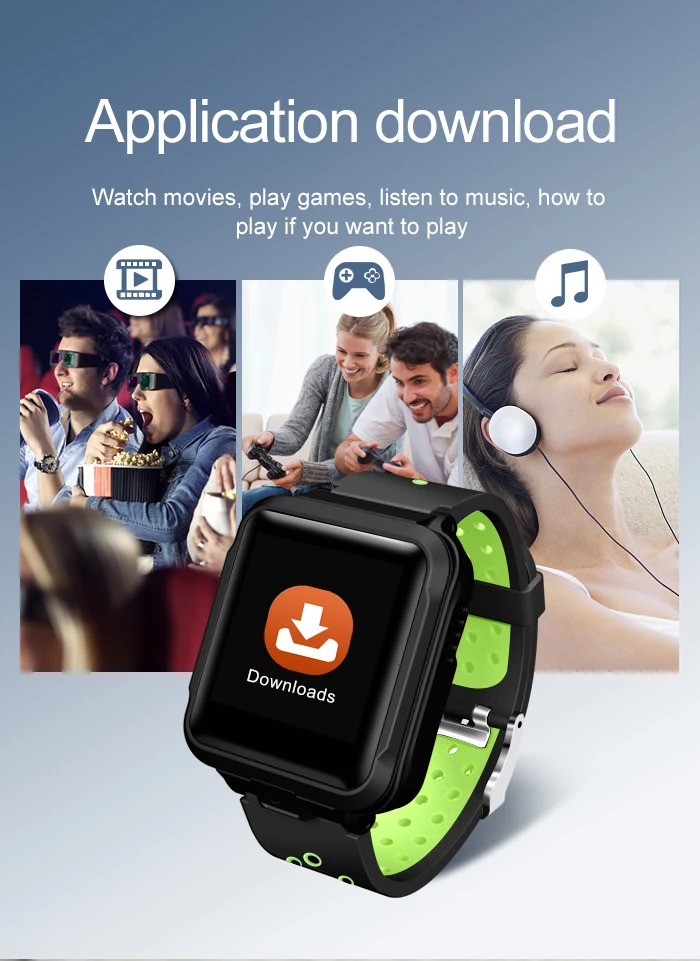 Высокое качество 4G Смарт-часы Android GPS Bluetooth Wi-Fi камера 1 Гб+ 8 Гб 750 мАч большой аккумулятор спортивные умные часы мужские Сменный ремень