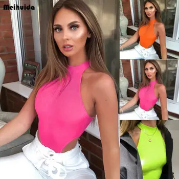 

Leotard Women Romper Shirt Top Sleeveless Stretch Blouse Jumpsuit Bodysuit Tank