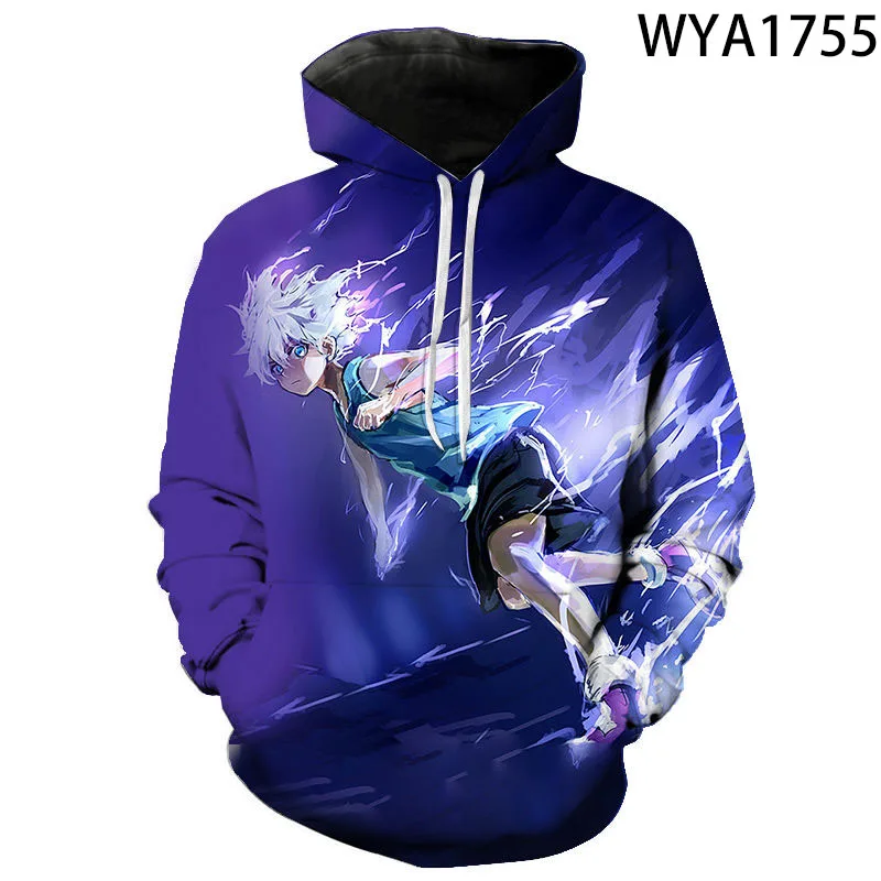 Hunter X Hunter-Sudadera con capucha para hombre y mujer, prenda deportiva con estampado de dibujos animados en 3D, jersey de manga larga para niño y niña