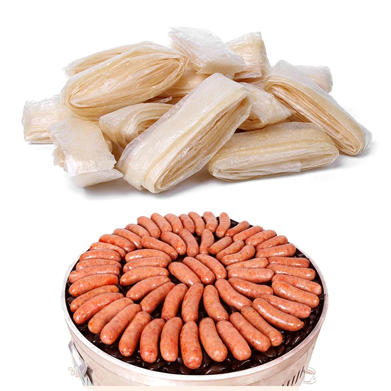 Пищевая натуральная коллагеновая колбасная колбаса для жарки горячих собак