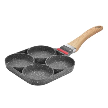 

Four-hole Frying Pot Thickened Omelet Pan Non-stick Egg Pancake Steak Pan No Oil-smoke Cooking Egg Ham Pans Breakfast Maker