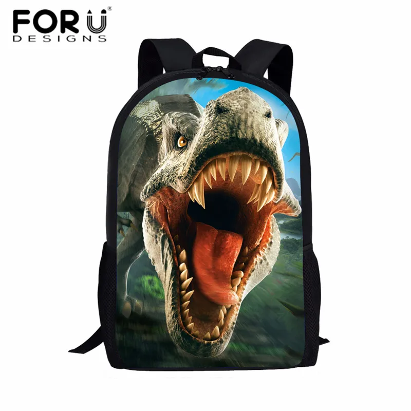 FORUDESIGNS Jurassic World детские школьные ранцы для мальчиков T-rex рюкзак в виде динозавра первичные Детские рюкзаки детская сумка на подарок Mochilas - Цвет: Z5217C