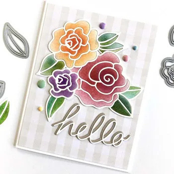 

Flowers Metal Cutting Dies cut die mold decoration Scrapbooking Embossing paper craft mould punch stencils