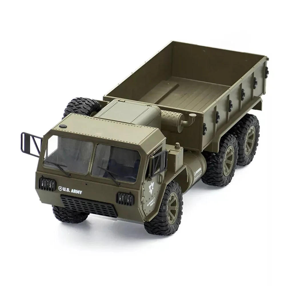 

FY004A 1:16 6WD Hobby Model Toys Proportional 2.4G Racing Gift Vehicles Army Truck Simulation Off Road Funny RC Car Children