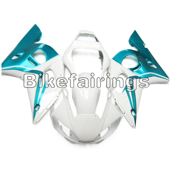 Полный капот для Yamaha YZF-600 R6 1998 1999 2000 2001 2002 R6 ABS впрыска полный белый синий кузов комплект