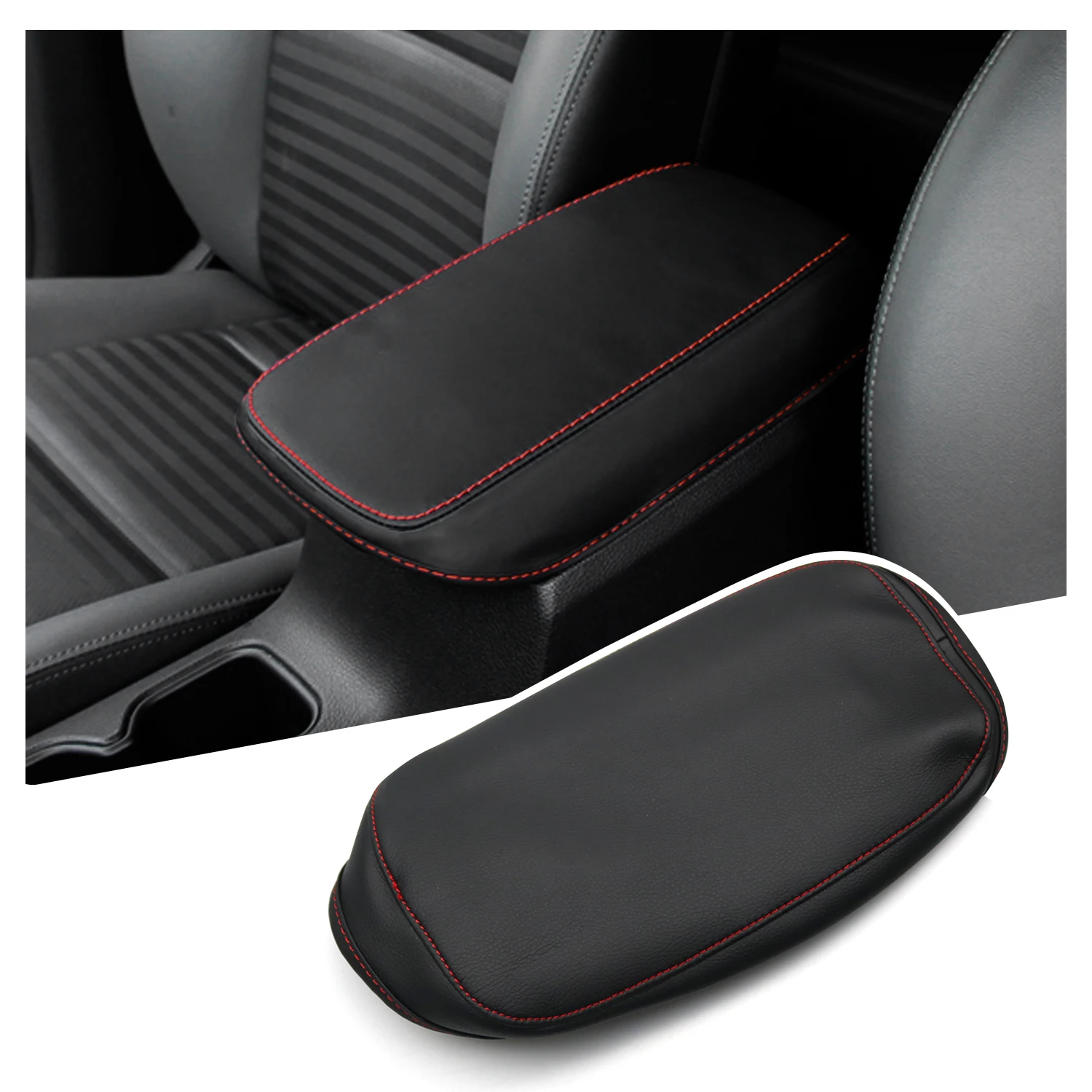 Ruiya Car Central Control Bracciolo Copertura Pad Per Kona Hybrid 2018-2022 Bracciolo Contenitore Mat Auto Interior Kona Accessori 2022