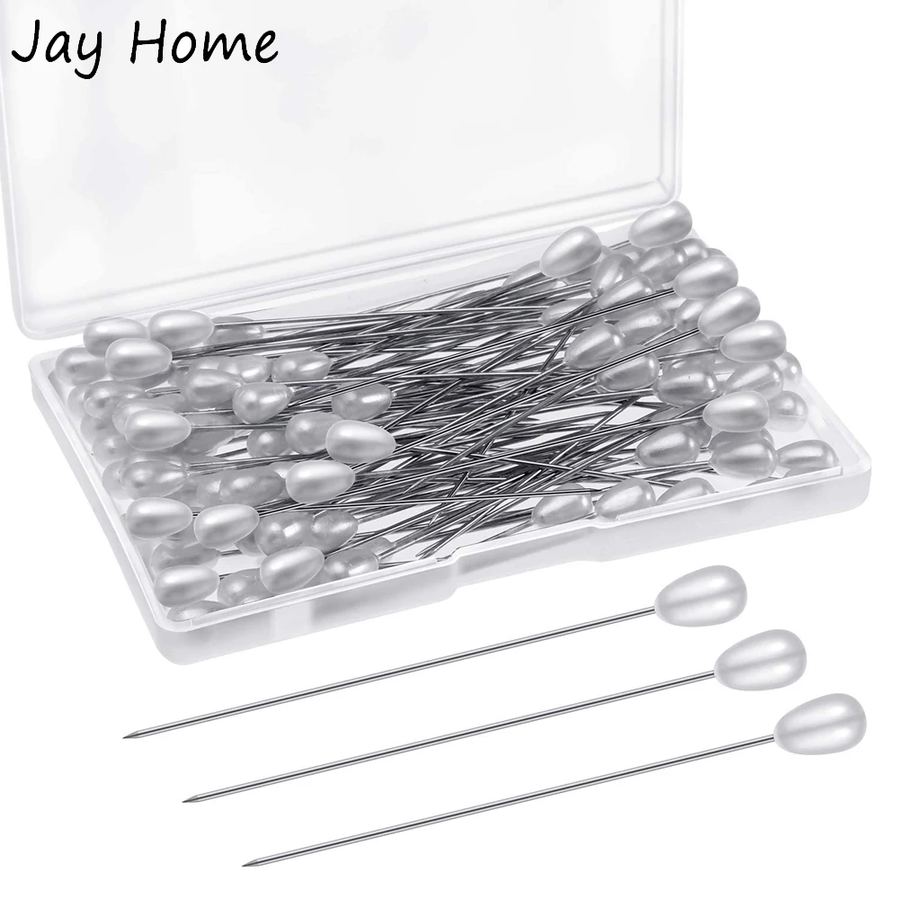 Description Picture 2 of item100PCS Pearl Head Corsage Pins White Straight Head Pins Sewing Pins for DIY Jewelry Making Sewing Wedding Flower Decorations