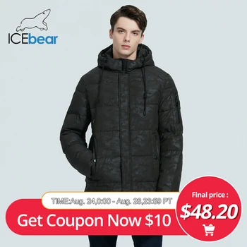 

ICEbear 2020 new men's winter coat high-quality men's jacket windproof warm hooded parkas MWD20933I